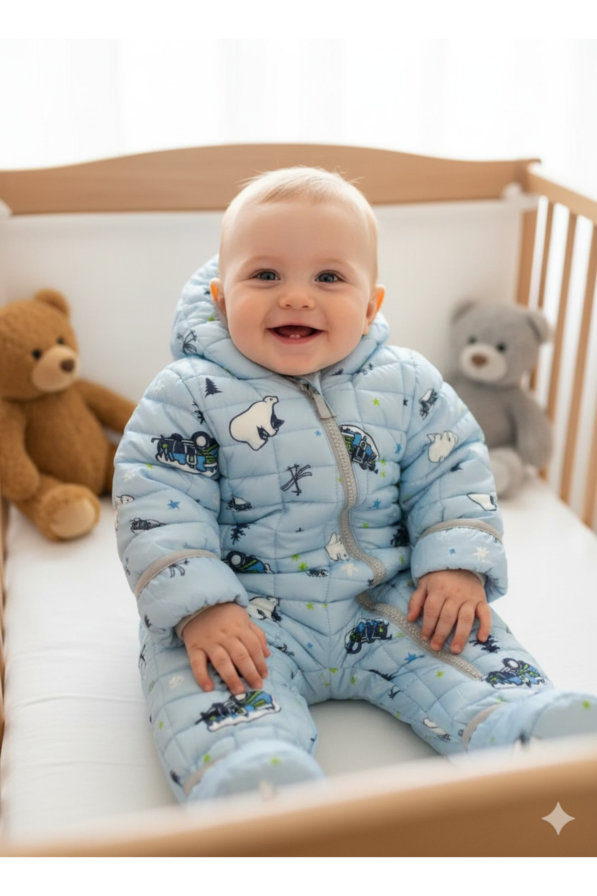 melisam.msg Bebek Tulum Mont İçi Kürklü Kış Sevimli fotoğrafı 4 (önizleme)