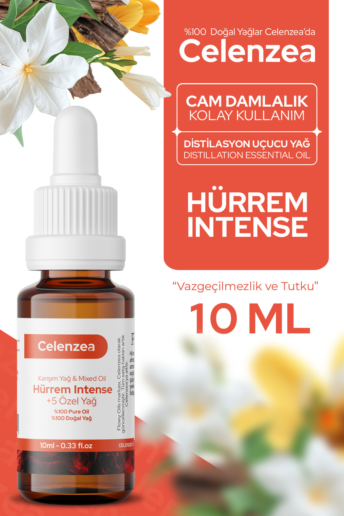 Celenzea Hürrem Sultan Doğal Özel Bakım Yağı %100 Saf Karışım