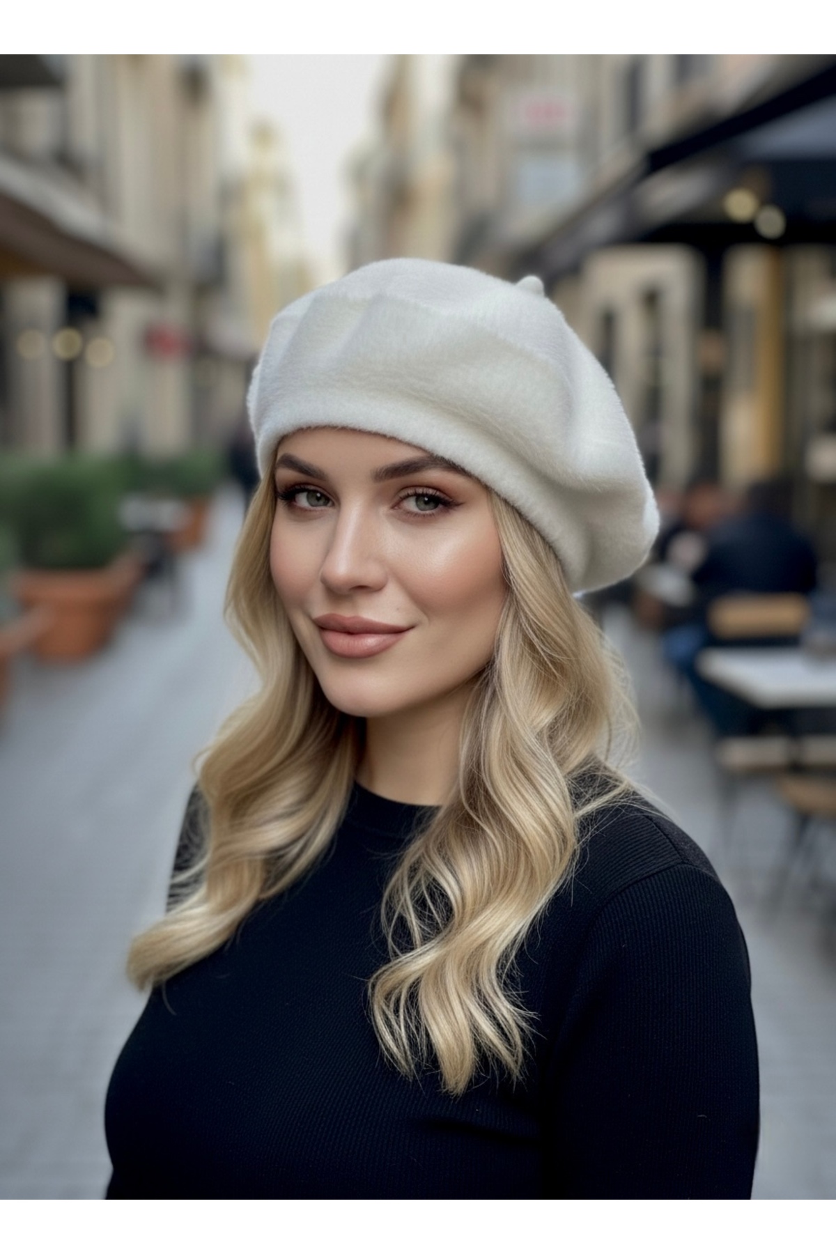 sf collection Kadın Peluş Ressam Bere görsel 2