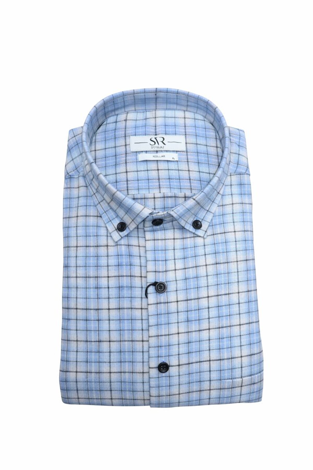پیراهن طرح‌دار نخی طرح‌دار Lumberjack مدل Relaxed Fit Premium SVR