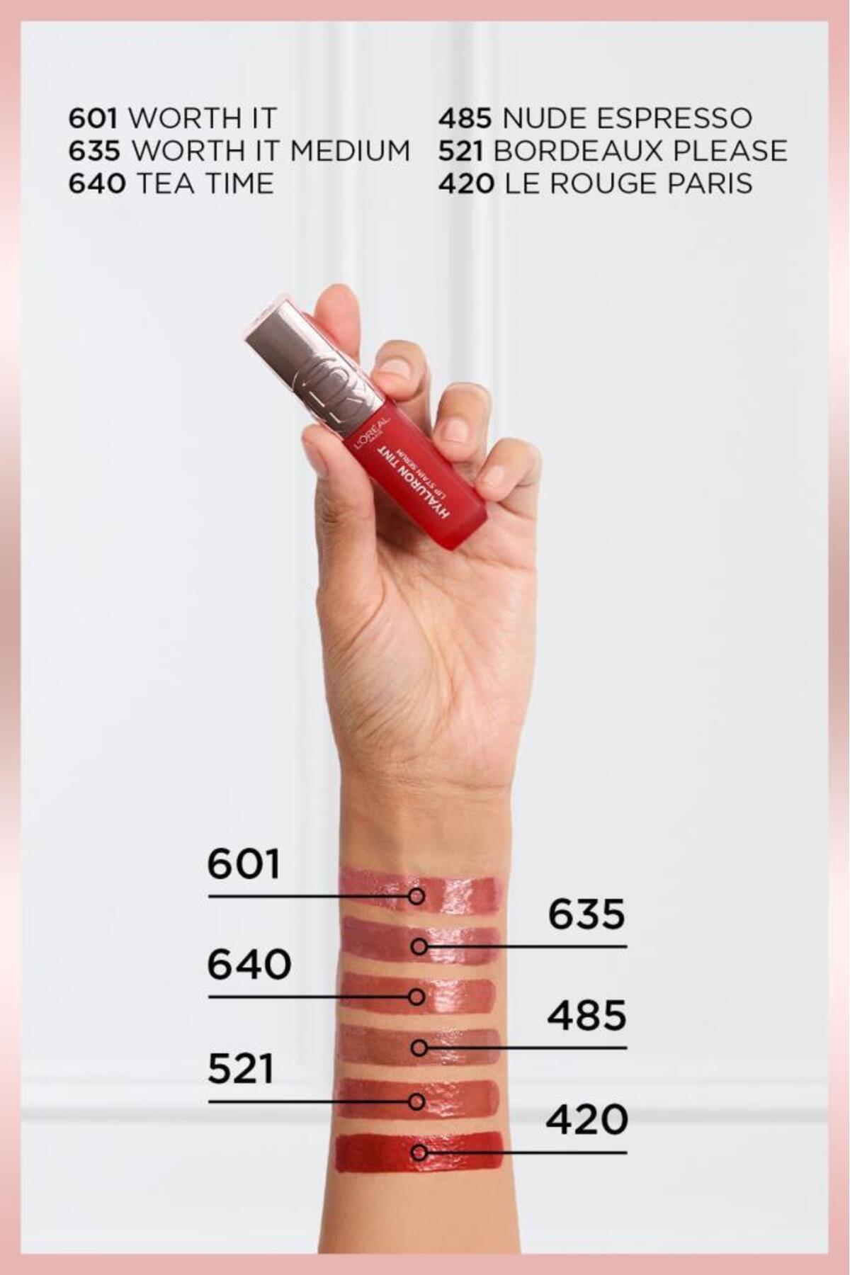 برق لب هیالورون لیپ تینت - شماره ۴۸۵ Nude Espresso — قرمز HYLRNLIPTINT — تصویر 7 از 7