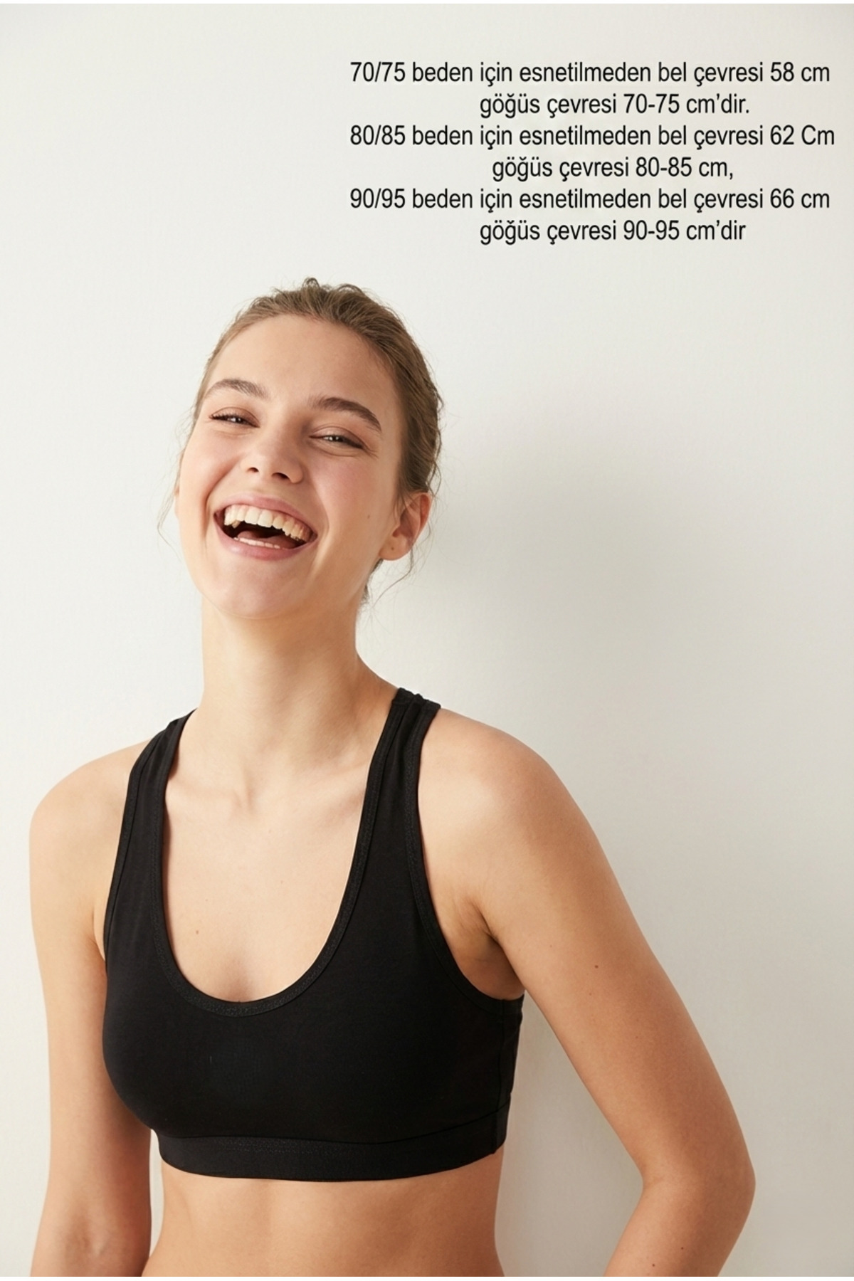 underwear bodyway 2'li Paket Pamuklu Pedli Sporcu Sütyeni & Bralet - Günlük Rahat Yüzücü Model Sporcu Atleti görsel 7