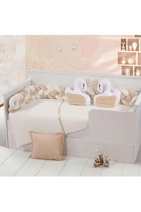 Mini Baby Bebek/Çocuk Montesori Welsoft Kumaş Örgülü Nevresim Takımı