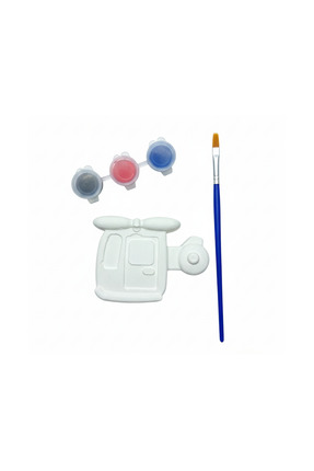 Robomore Çocuklar İçin Taş Tozu Helikopter Boyama Seti | Kendin Yap-Doğum Gün...