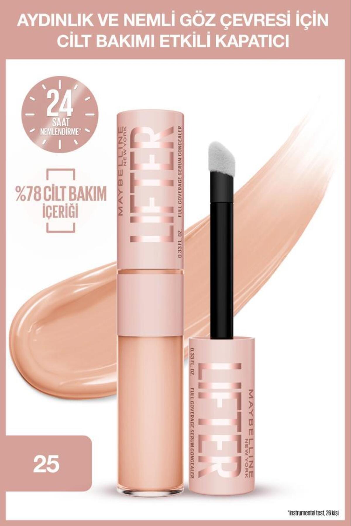 Maybelline New York Lifter Kafein ve Peptitler İçeren Nemlendiren ve Aydınlatan Kapatıcı - 25 - Fiyatı, Yorumları