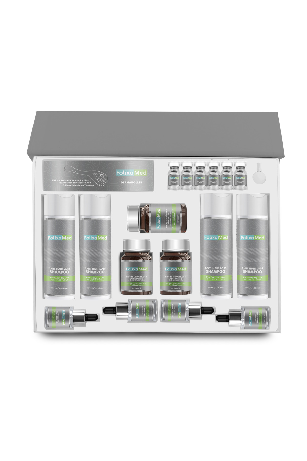 FolixaMed 6 Aylık Saç Dökülmesine Karşı Yoğun Bakım Seti - Biotin