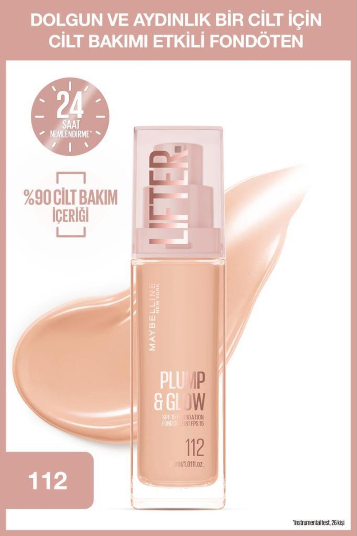 Maybelline New York Lifter Niasinamid ve Hyalüronik Asit İçeren Aydınlatan Fondöten - 112 - Fiyatı, Yorumları