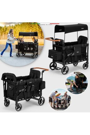 Elele Montagna XL Vagon Bebek Arabası Siyah