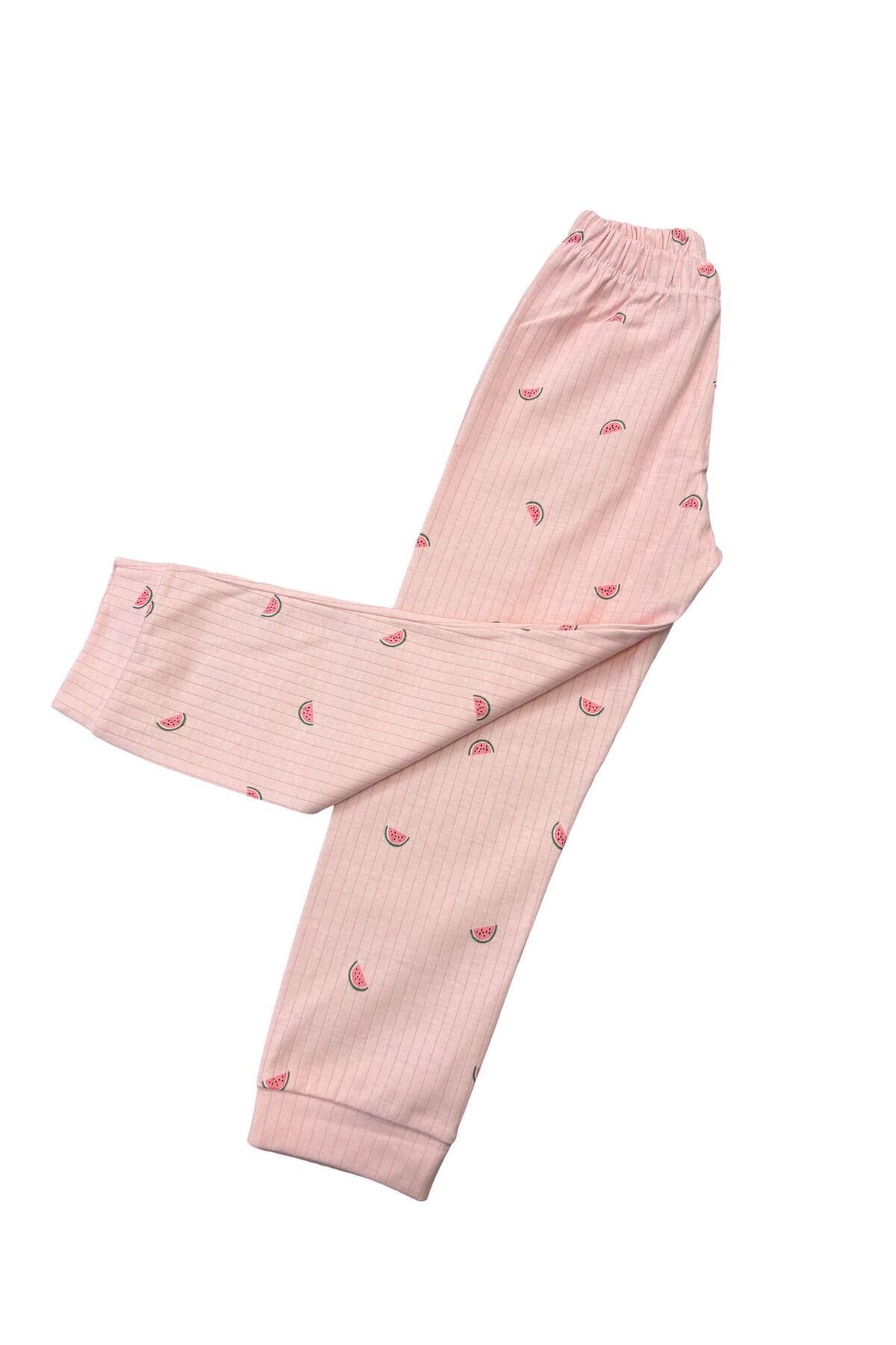 mışıl mışıl kids Pembe Karpuz Desenli Kız Çocuk Pamuklu Pijama Takımı fotoğrafı 5 (önizleme)
