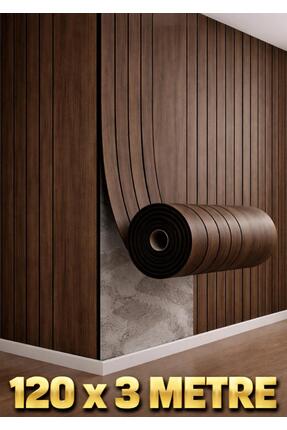 Renkli Duvarlar 120cmx3 Metre Rulo SXP Umber Kahve Yapışkanlı Duvar Paneli Ka...