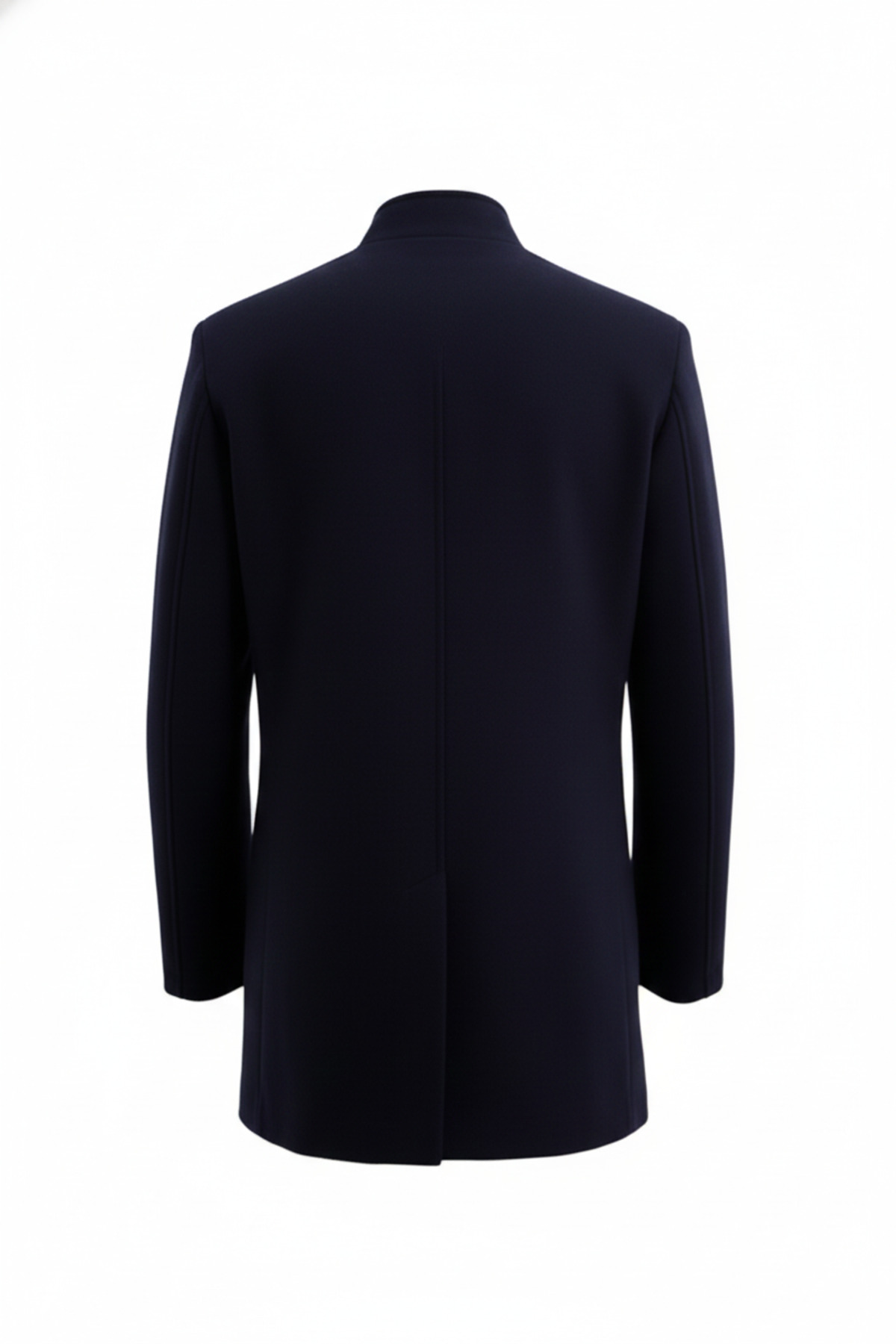 Uki  LACİVERT Kaşe Hakim Yaka Kaban - Görsel 2