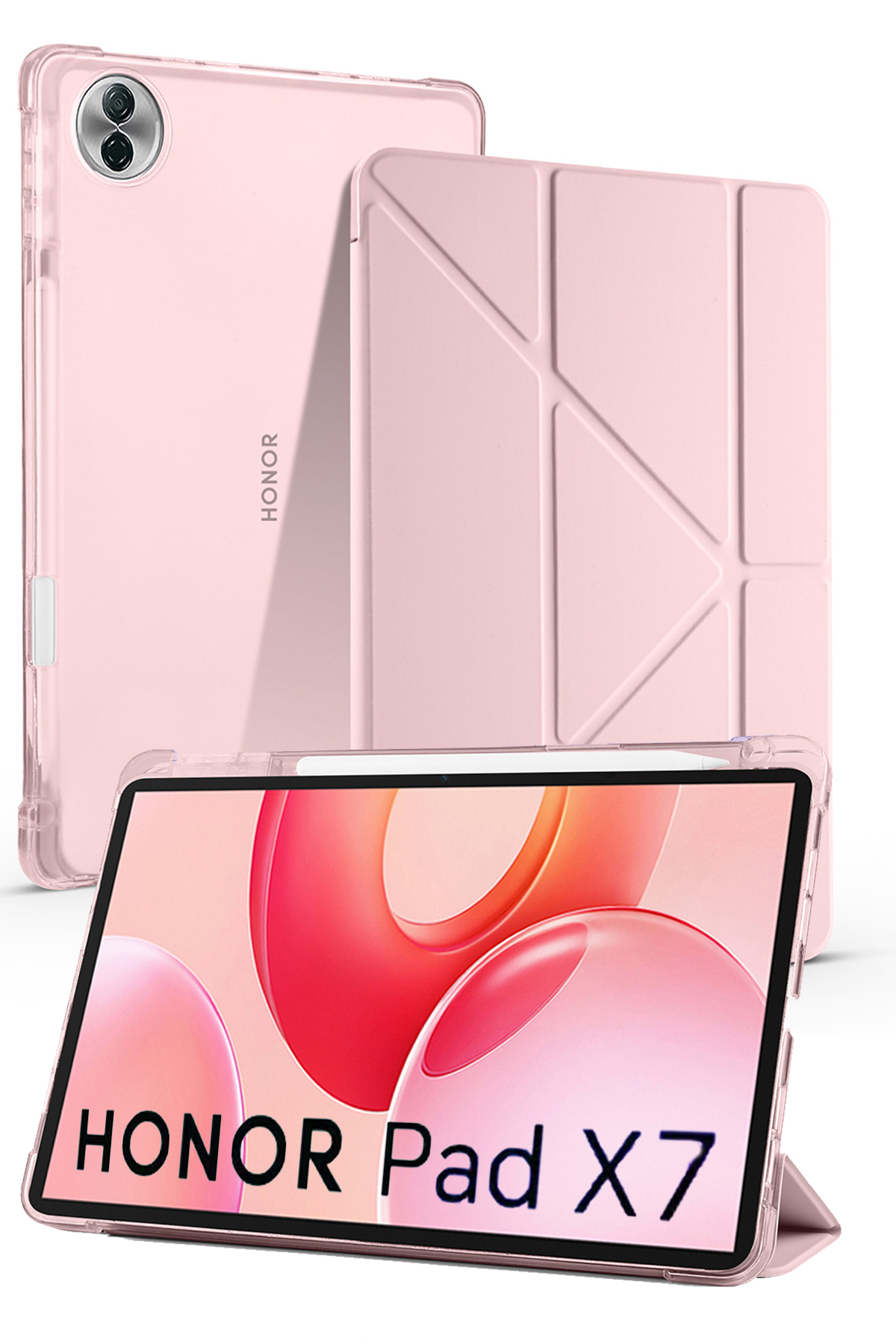 Huawei Honor Pad X7 8.7 Inch Compatible Smart Cover Tablet Case with Pen Compartment