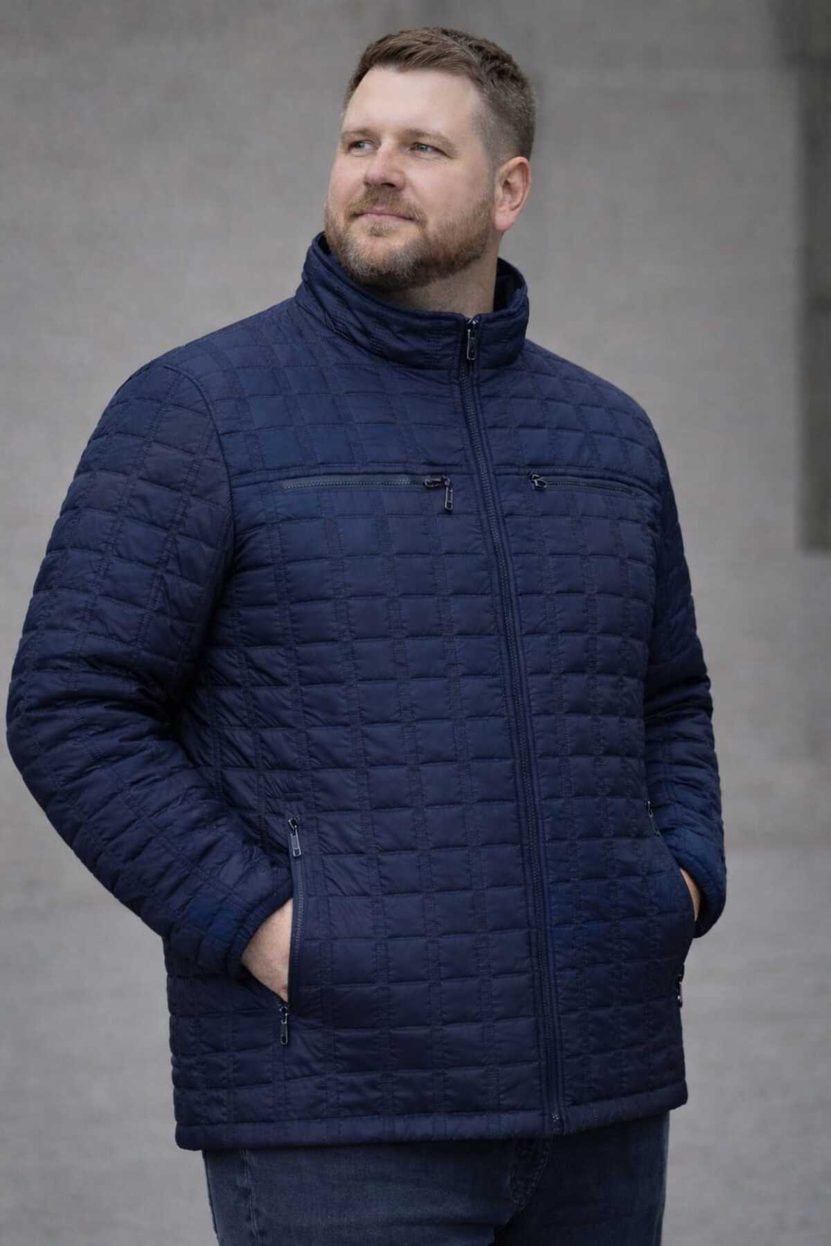 OKER Büyük Beden Erkek Kapitone Mont,kaban 4,5,6,7,8XL.