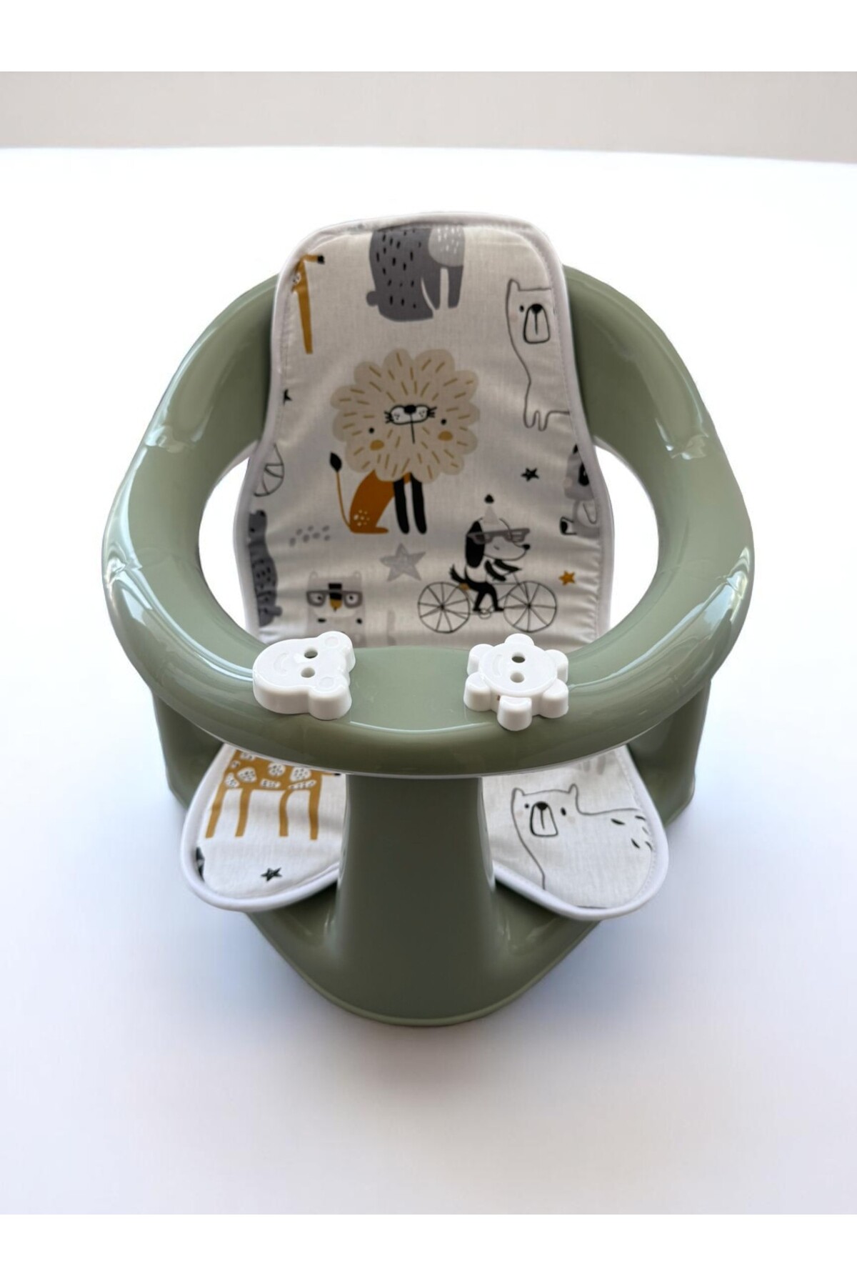 PONÇİK STORE 2'li Bebek Banyo Oturağı Ve Minder Seti - Vakum Taban Mama Oturağı, Oturak Minderi Hediyedir fotoğrafı 4 (önizleme)