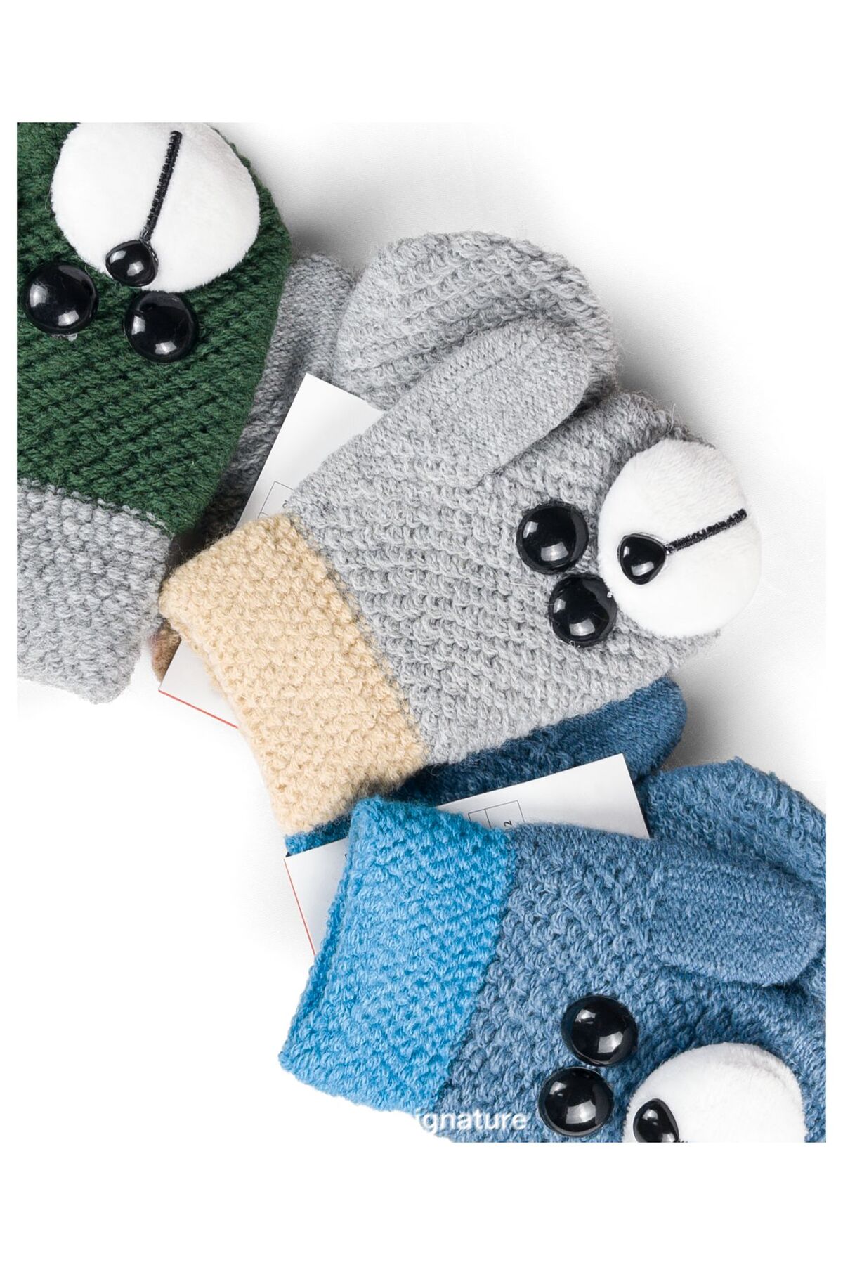 PIECE SIGNATURE %97,1 Acrylic %2,2 Polyamide %0,7 Elastane Erkek Bebek Eldiven ( 1-3 Yaş ) fotoğrafı 6 (önizleme)