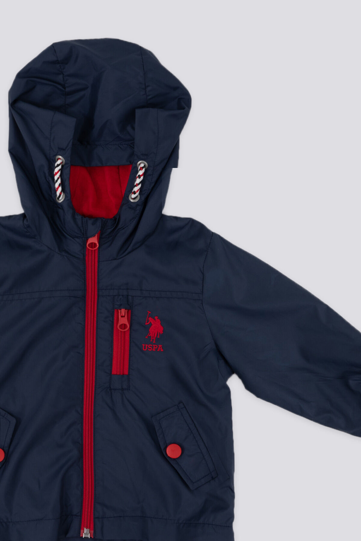 U.S. Polo Assn. U.S. Polo Assn Erkek Bebek Lacivert Yağmurluk fotoğrafı 3 (önizleme)