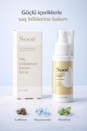 Sooê Saç Dökülmesine Karşı Serum Sprey - Anti Hair Loss Lotion 60ML