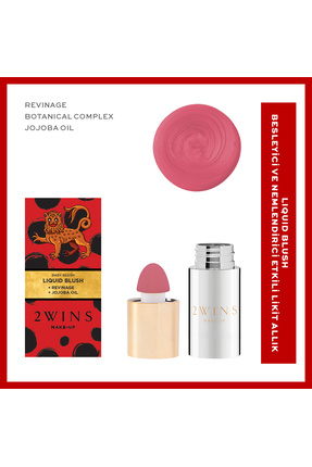 2wins Besleyici ve Nemlendirici Etkili Süngerli Likit Allık-Bubble Gum