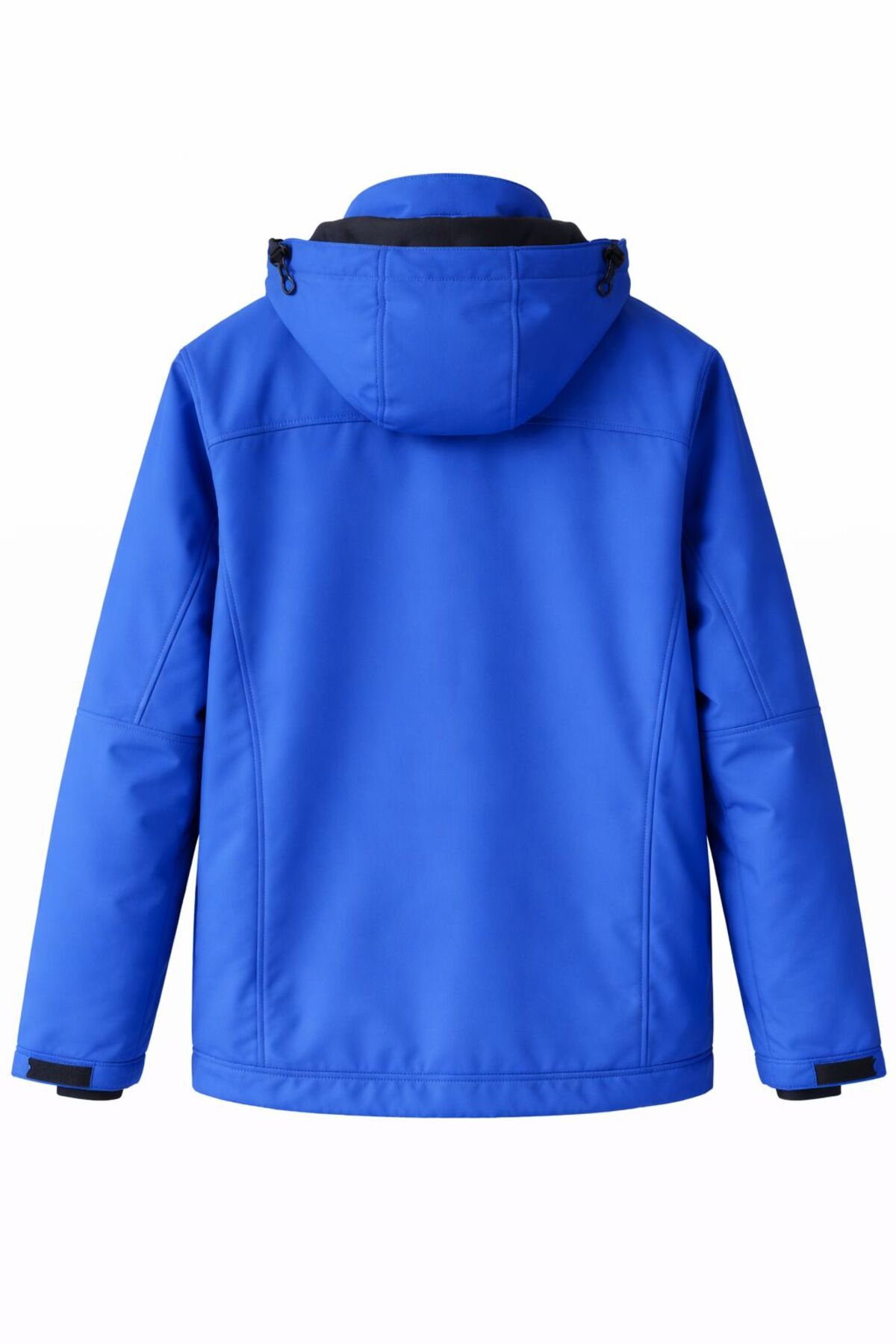 ロンスプ　ブルー　2/2mm. M ML L Longberg SOFTSHELL KAPÜŞONLU SU VE RÜZGAR GEÇİRMEZ MONT SAKS MAVİ