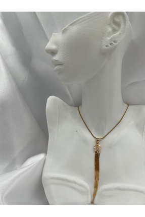 Çelik Pırlanta Yağmuru Kolye