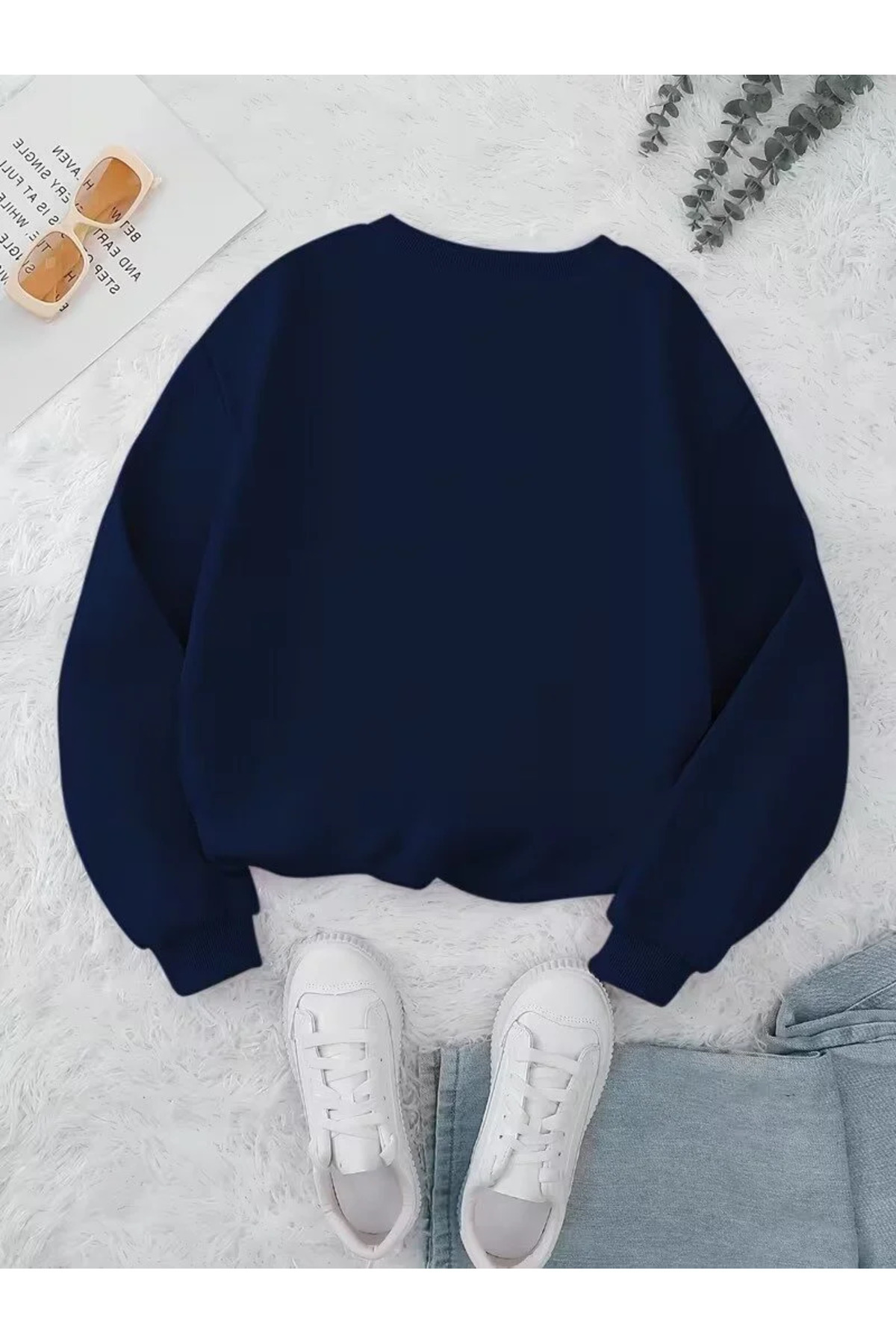 Flaubert  -kadin 3 İplik Oversize Sweatshirt – Spor & Günlük Tarz 08 - Görsel 2