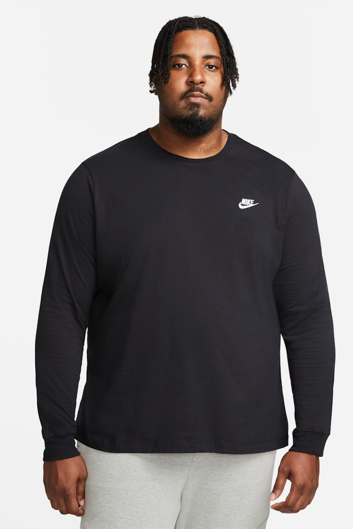 ナイキアーセナル ロンT Nike Nsw Club Tee Men's Long Sleeve Sport T-Shirt Black Ar5193-010