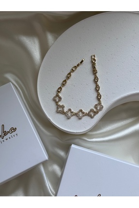 melonka Yonca Taşlı Bileklik