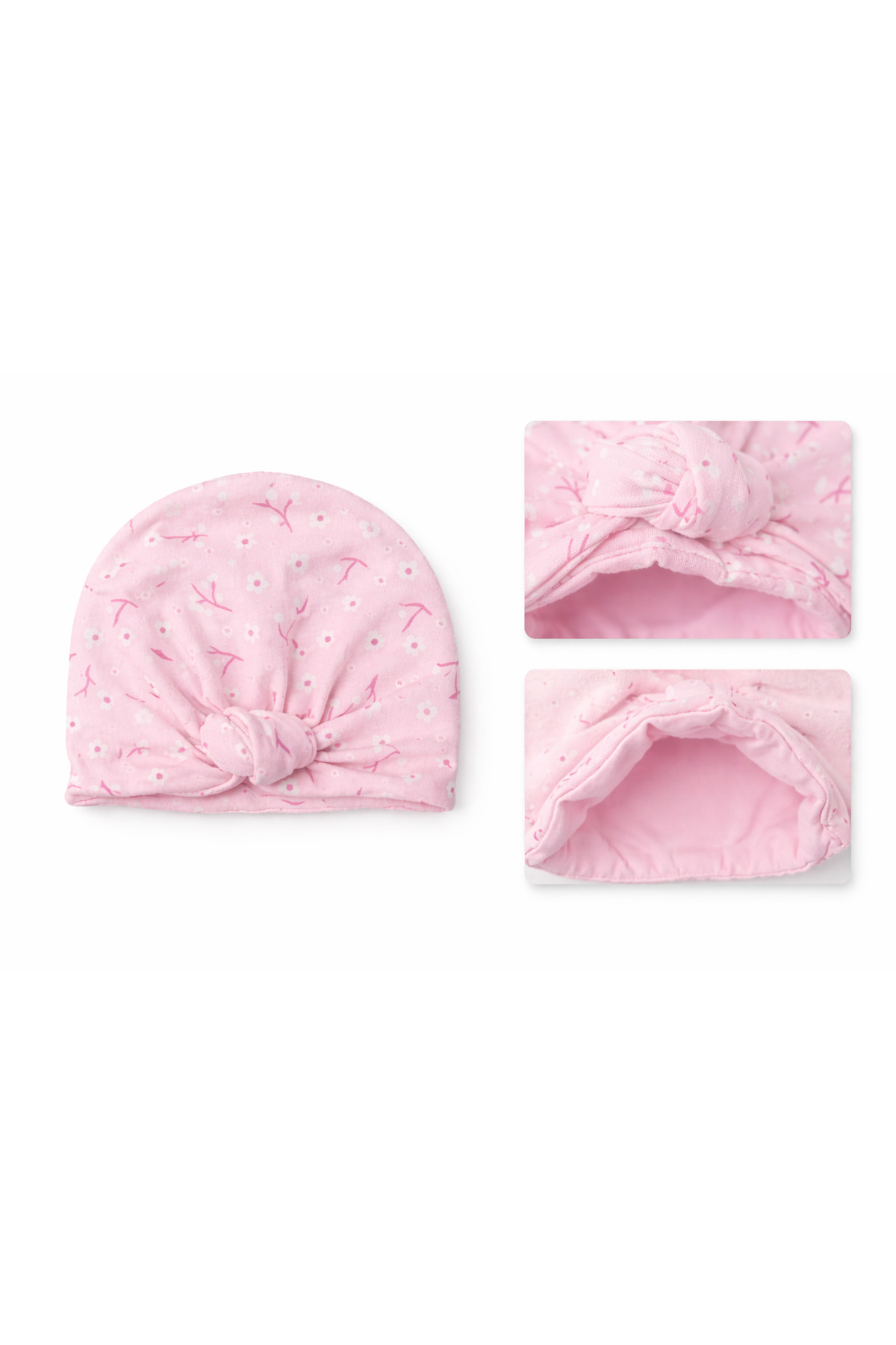 For My Baby 2'li Yenidoğan Düğümlü Bere Seti fotoğrafı 2 (önizleme)