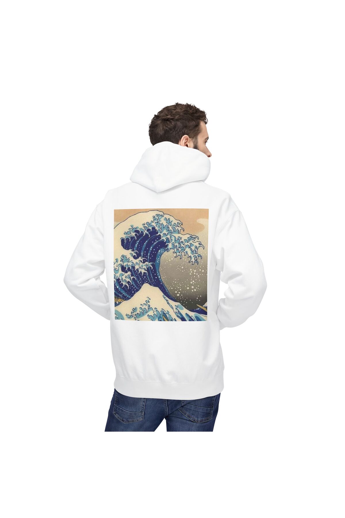 FALAVİ  Hokusai The Great Wave of Kanagawa Büyük Dalga Okyanus Sweatshirt - Görsel 5