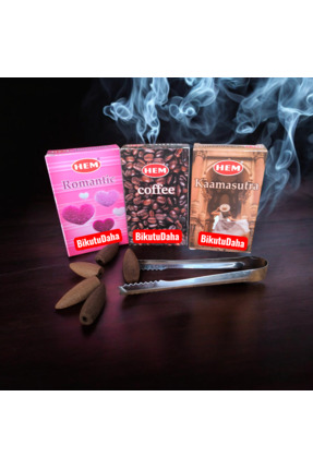 Hem Geri Akış Tütsü 3'lü Set Maşalı