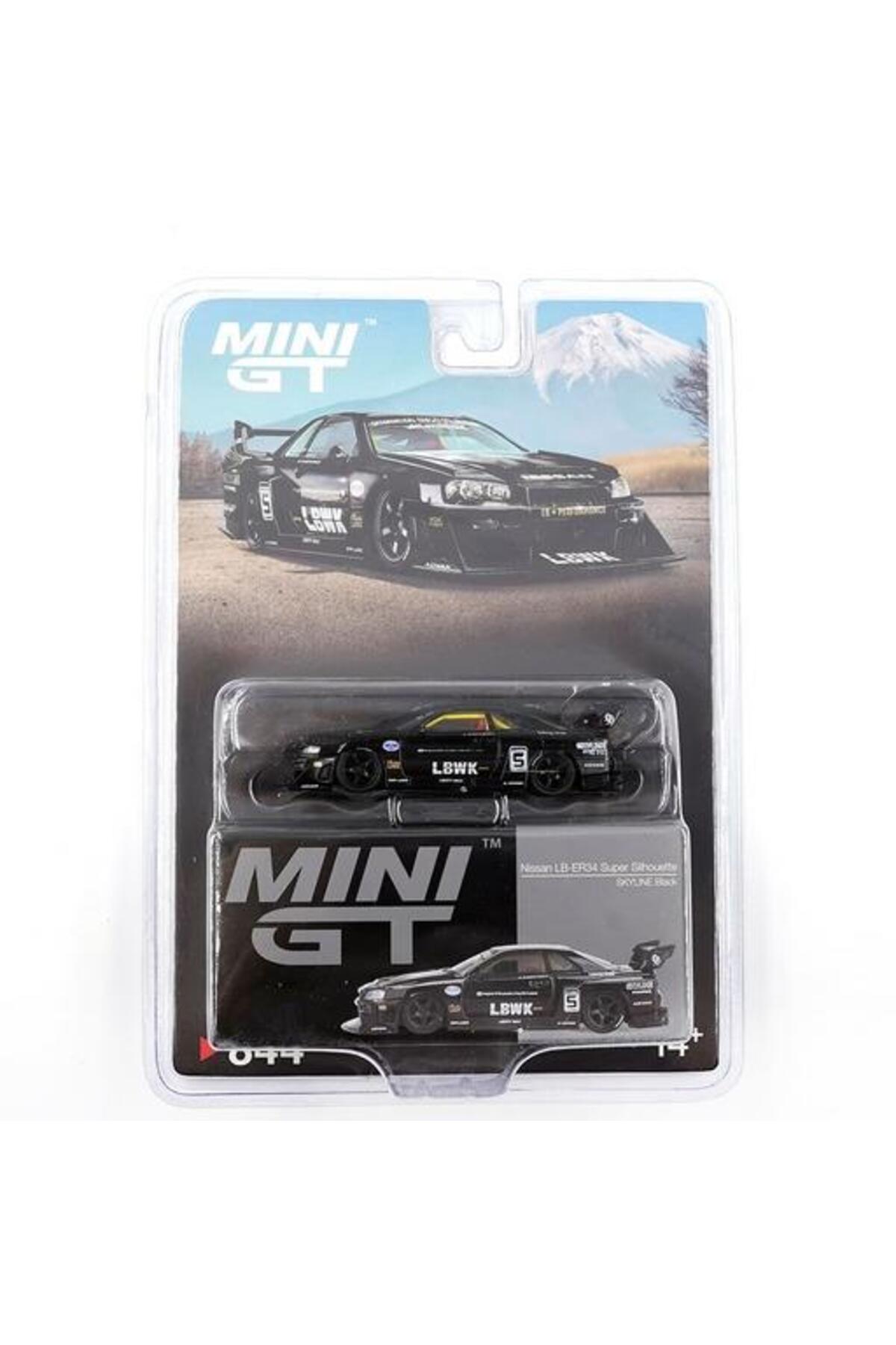 ミニカー MINI GT LB Works Nissan GT-R Black mini gt 1/64 Nissan LB-ER34 Super Silhouette Skylane Black - 844