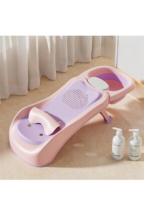 DEKOHOP Bebek Banyo Yatağı ve Oturak Yeni Doğan Uyumlu Katlanır Küvet Aparatı...