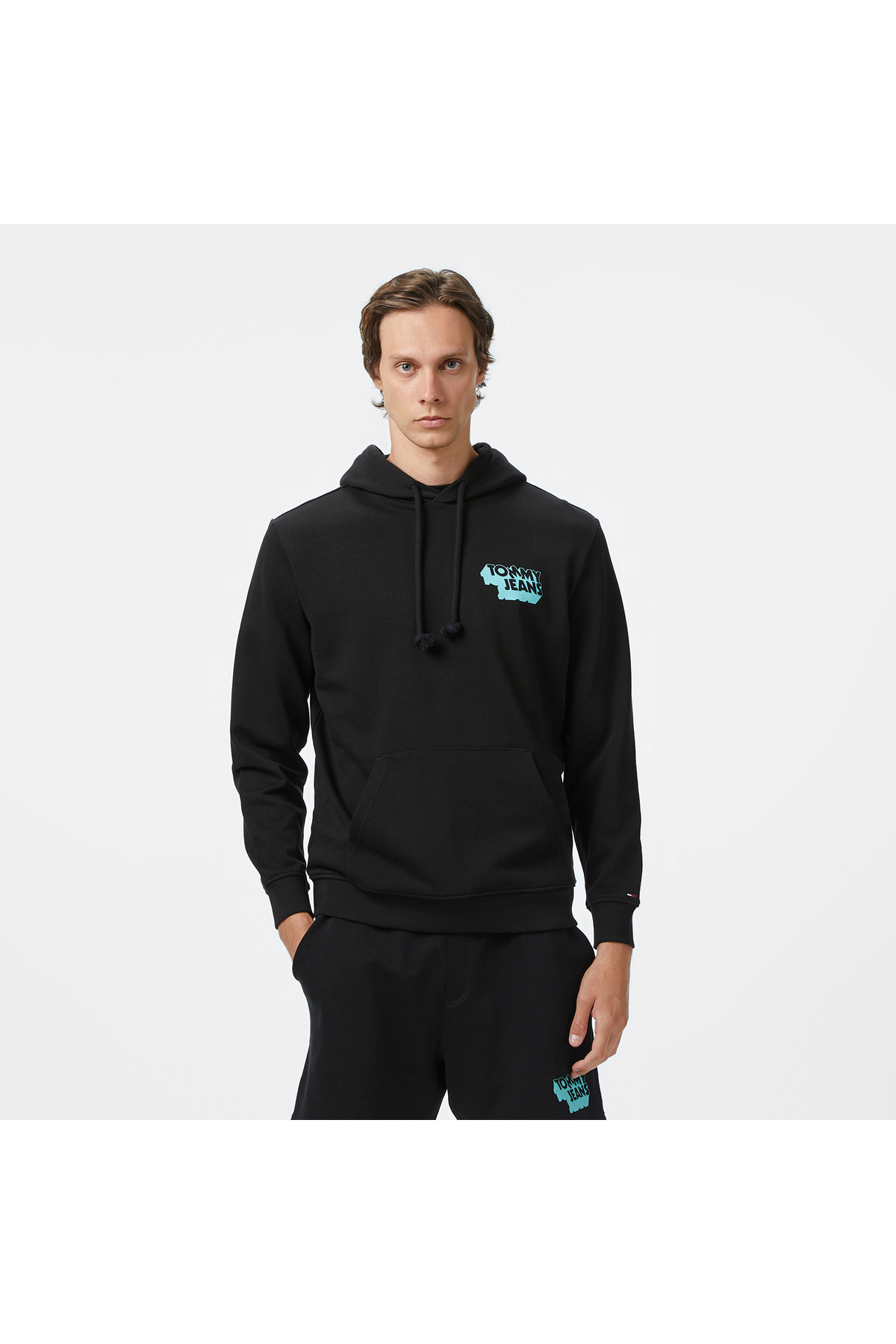 تامی هیلفیگر سویشرت مشکی مردانه Tommy Jeans Badge Logo