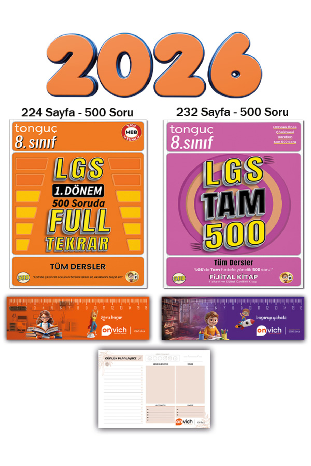 Tonguç Yayınları 8. Sınıf Lgs Tam 500 - Lgs 1. Dönem 500 Soruda