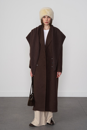 Beyyoglu Yün Karışımlı Kaşe Kaban