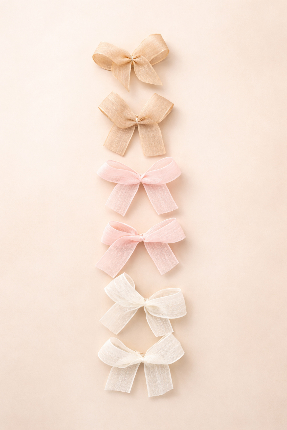 Laria Çok Renkli 6'lı Kurdele Fiyonk Klips Toka Set fotoğrafı 3 (önizleme)