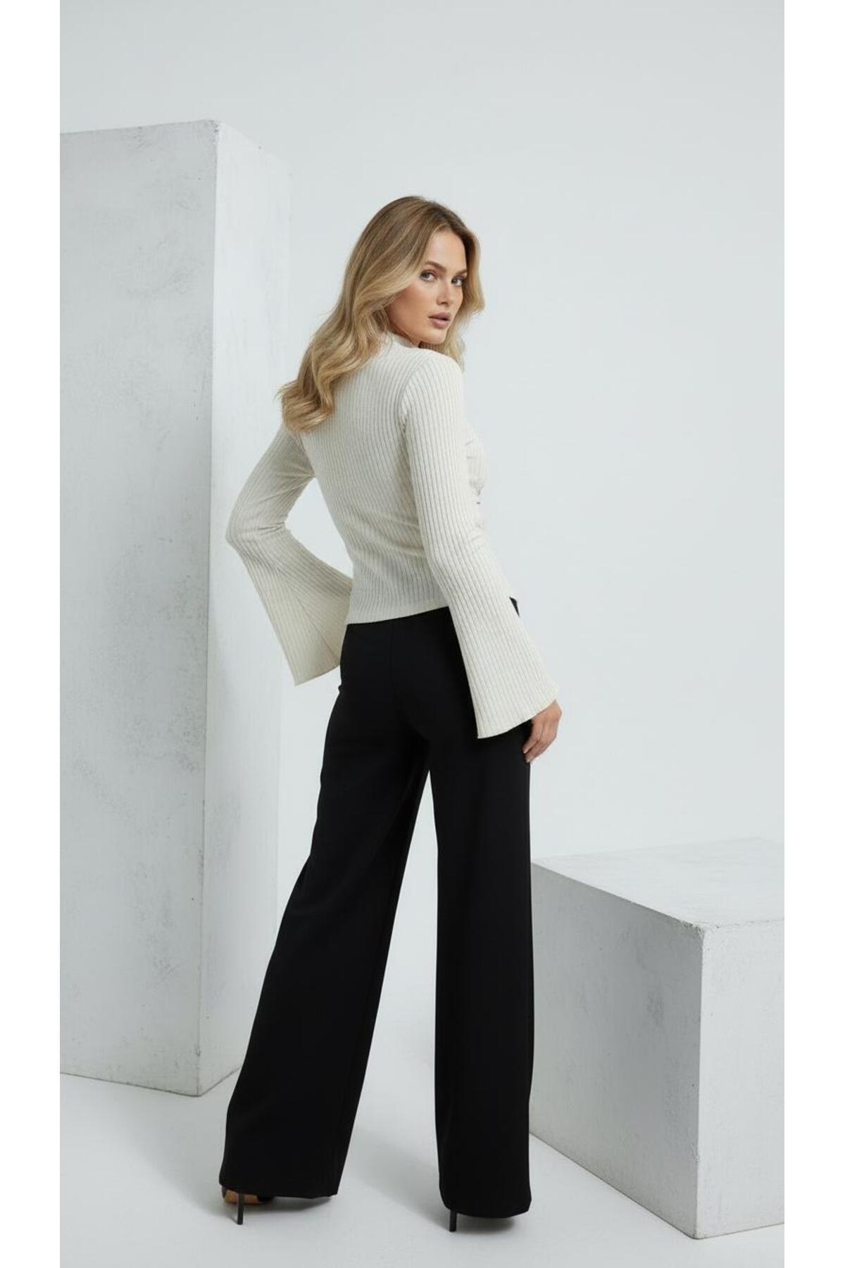 peri tower  YENİ SEZON Kadın Fitilli Büzgü Detaylı Bluz 13 - Görsel 3