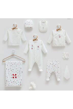 Caramell İncibaby Premium Yumuşak Dokulu % 100 Pamuk Marine Denizci 10'lu Erk...