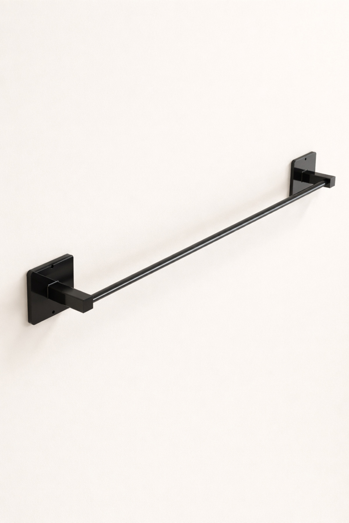 Adhesive Black Long Towel Hanger | Bathroom and Kitchen Towel Hanger without piercing | 43 cm