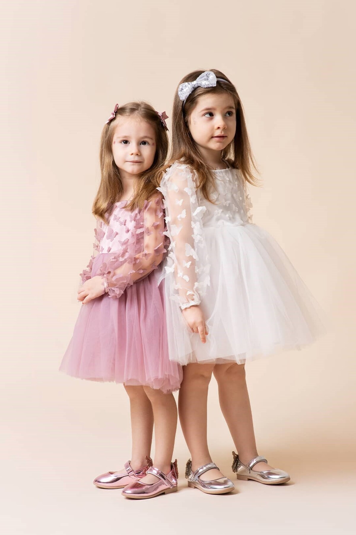 Banamio Lorelai 3D Kelebek Detaylı Tüllü Tütülü Elbise fotoğrafı 4 (önizleme)