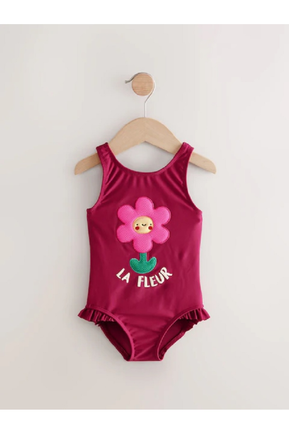 Next Baby Kırmızı Renkli Fırfırlı Paçalı Mayo fotoğrafı 5 (önizleme)