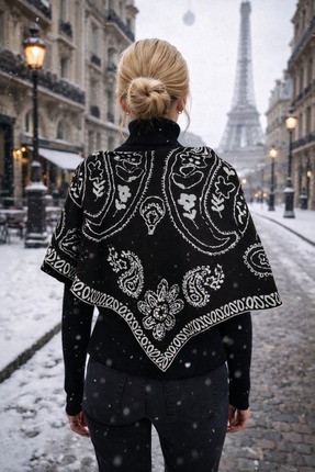 LAGRANZE Paris Mood Çift Taraflı Kadın Şal