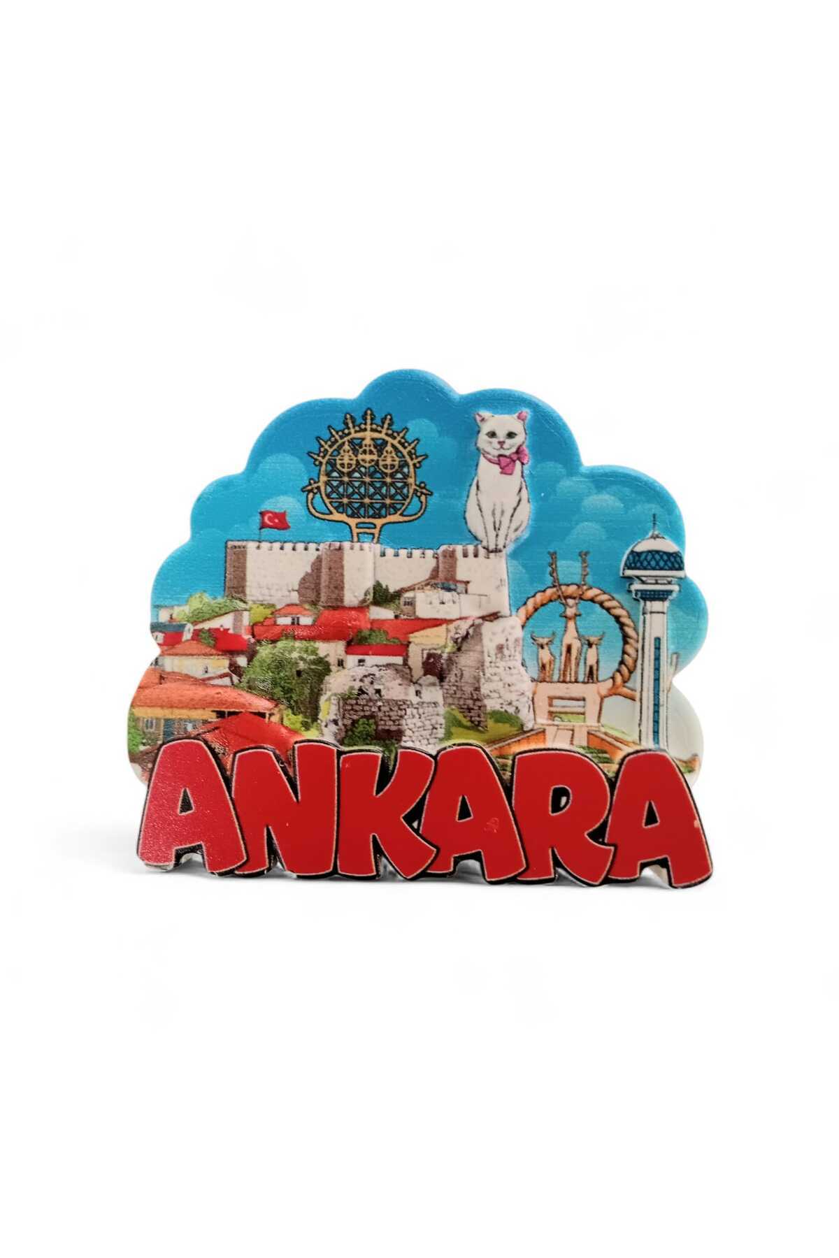 Ankara Magnet Embossed Polyester . Size: 8cm x 6.5cm