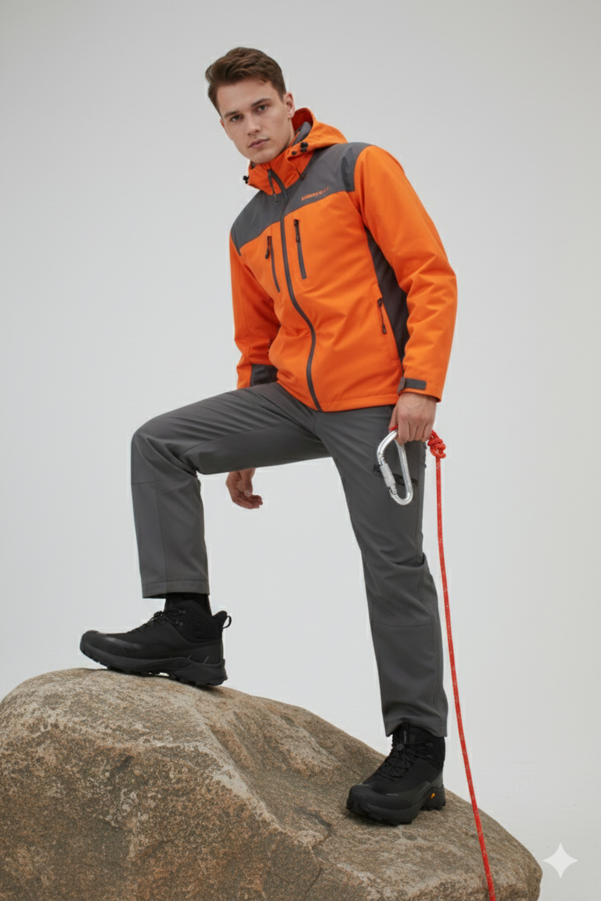 HUMTTO Erkek Spor Aktivite Trekking-Outdoor Dayanıklı Su Geçirmez Kışlık Kar Botu HT5K/W240674A görsel 5
