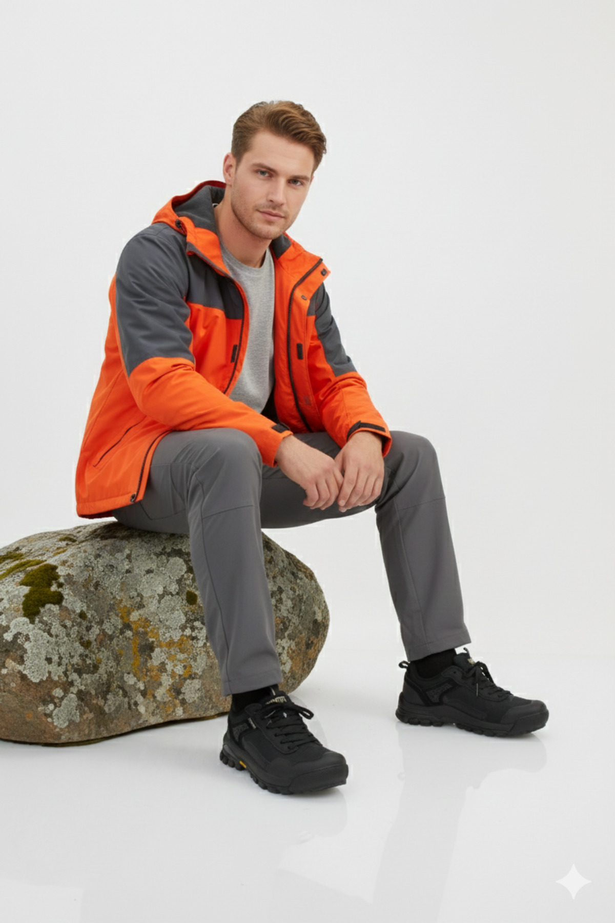 HUMTTO Erkek Spor Aktivite Trekking-Outdoor Dayanıklı Su Geçirmez Kışlık Kar Ayakkabı/Botu HT5K/W240674A görsel 4