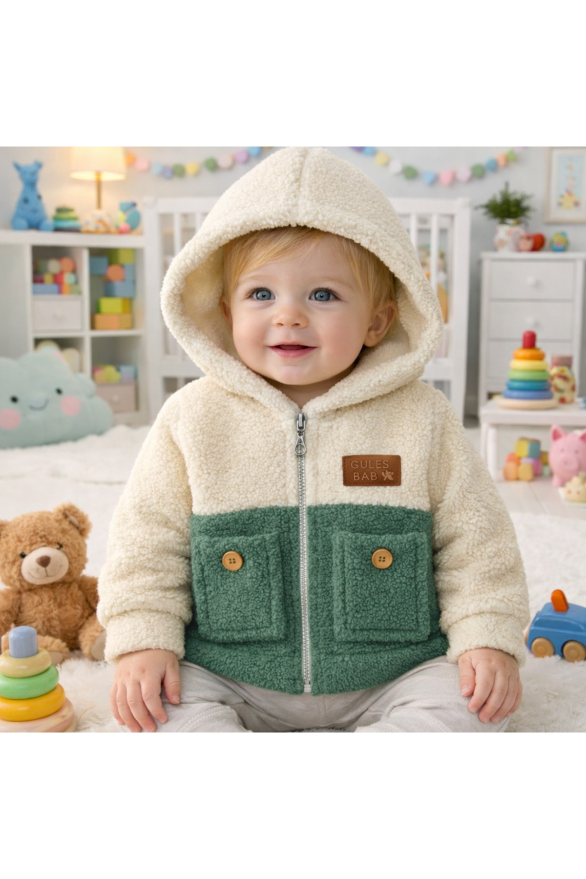 TinTins Welosft Emblem Detailed Baby Cardigan