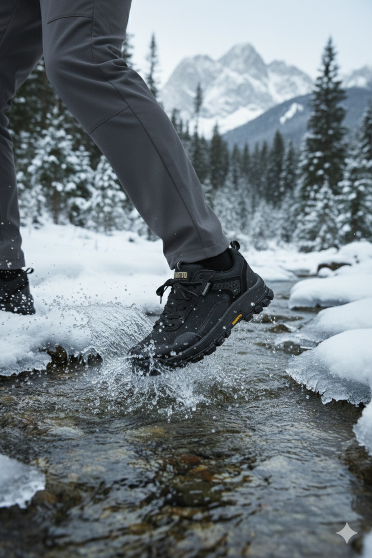 HUMTTO Erkek Spor Aktivite Trekking-Outdoor Dayanıklı Su Geçirmez Kışlık Kar Ayakkabı/Botu HT5K/W240674A