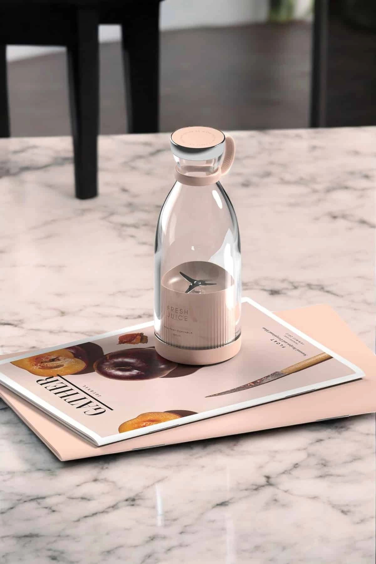 Nemere Bardak Blender Smoothie Meyve Sıkacağı Şarjlı Cam Taşınabilir Tech fotoğrafı 3 (önizleme)