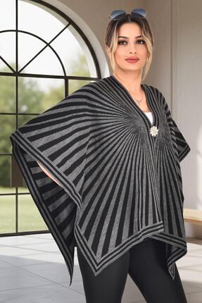 Miss MODX Parıltı model çift yönlü kullanıma uygun TRİKO panço