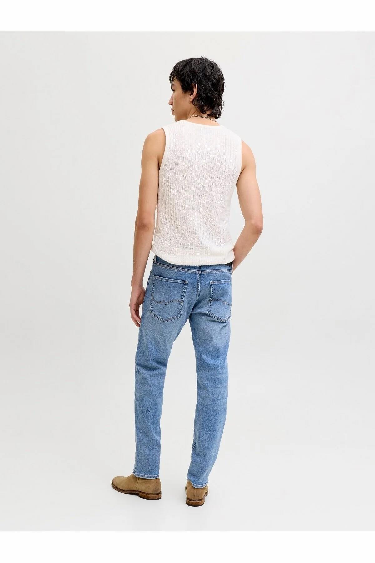 Jack & Jones  Jjımıke Jjorıgınal St 171 Noos Mavi Erkek Jean Pantolon 12289824 - Görsel 4